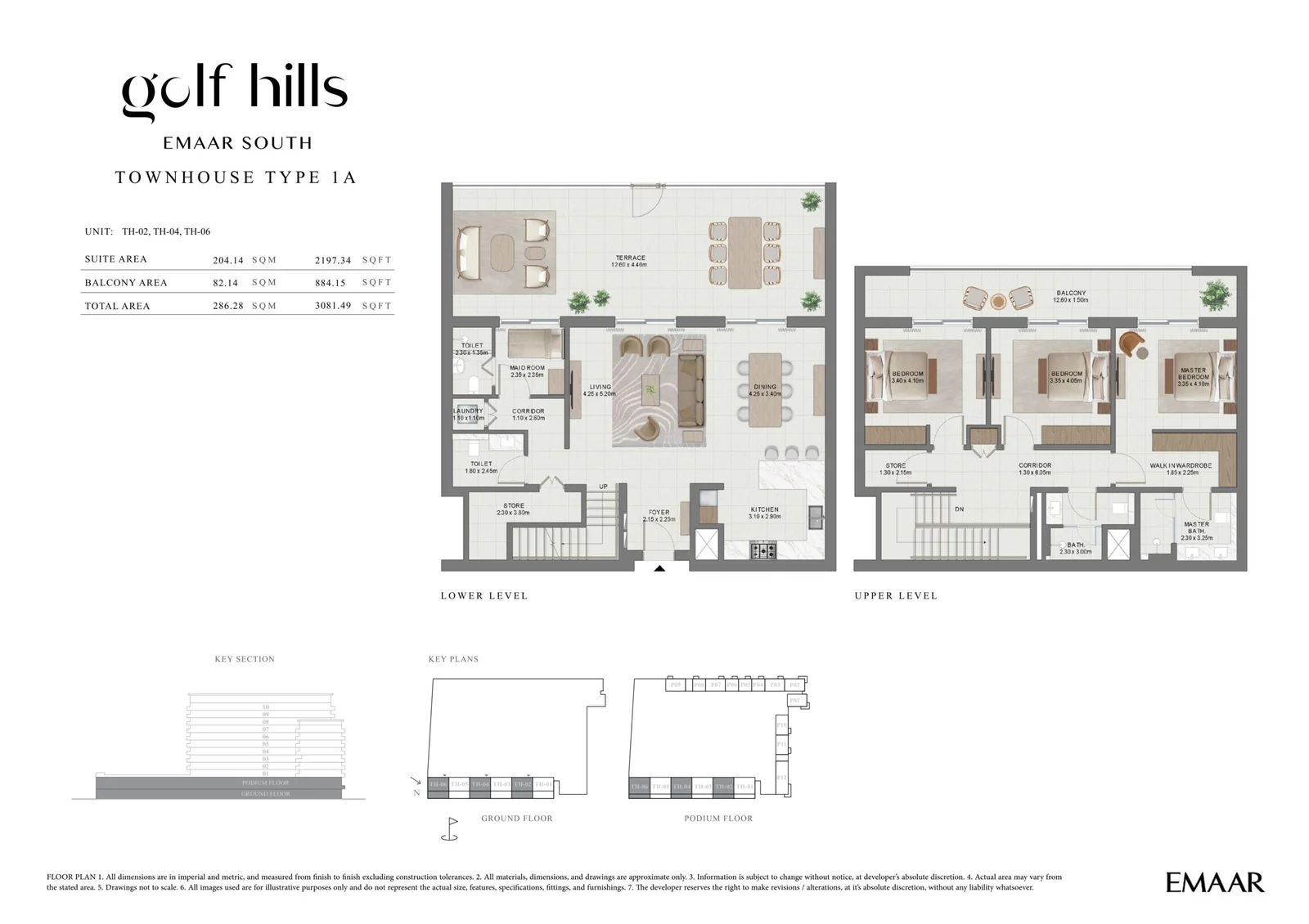 3 Bed Townhouses